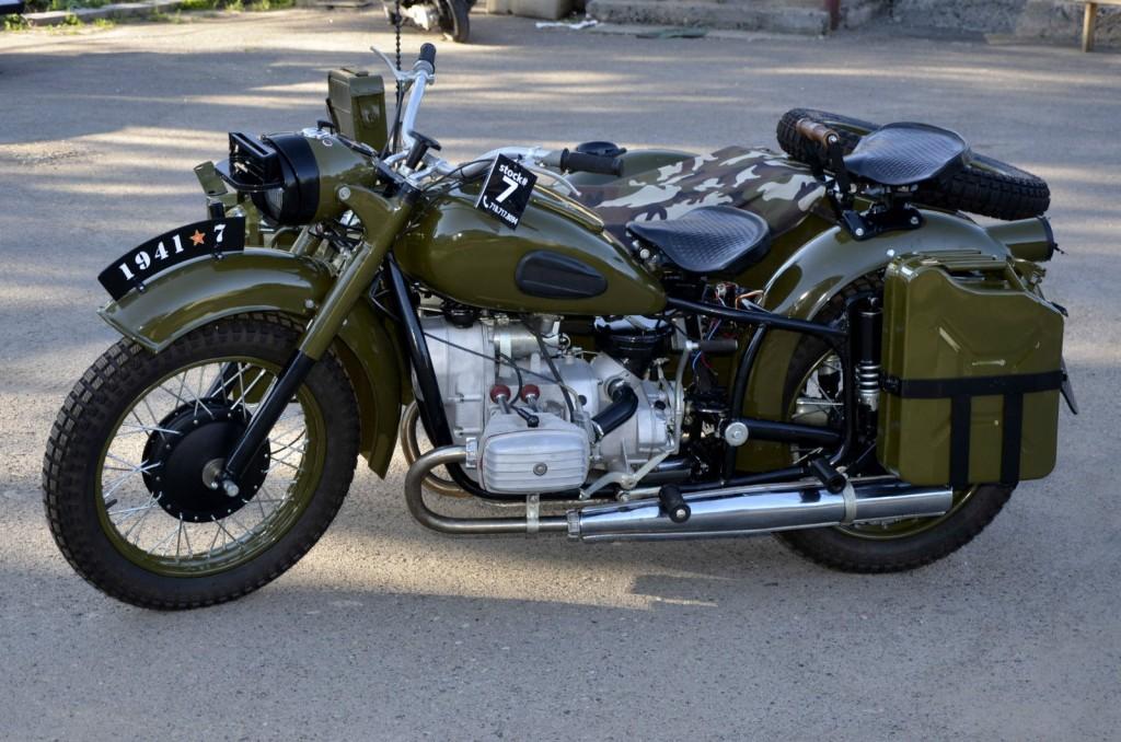 1974 Dnepr with Sidecar. Fully Restored in Military USSR style