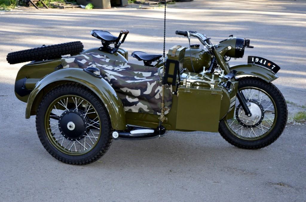 1974 Dnepr with Sidecar. Fully Restored in Military USSR style