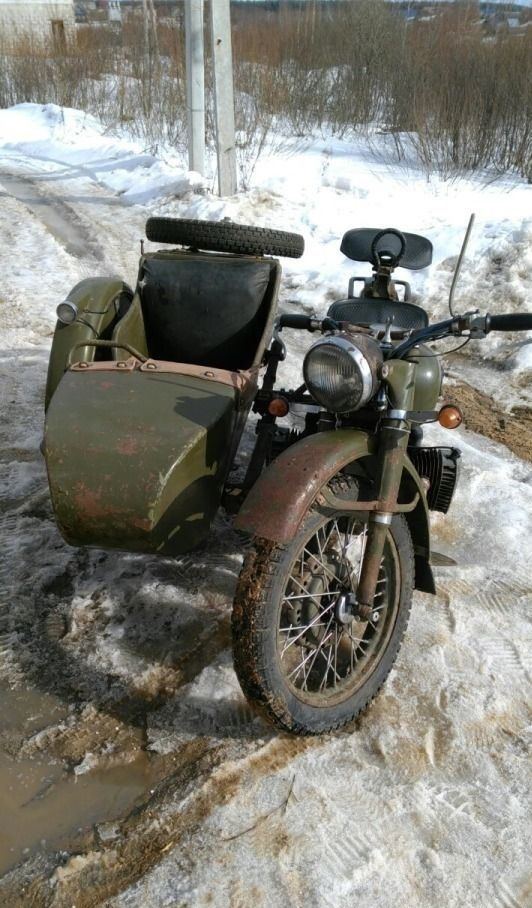 M 72 Heavy Motorcycle with a Sidecar