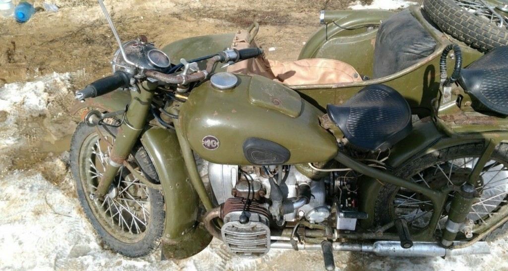 M 72 Heavy Motorcycle with a Sidecar