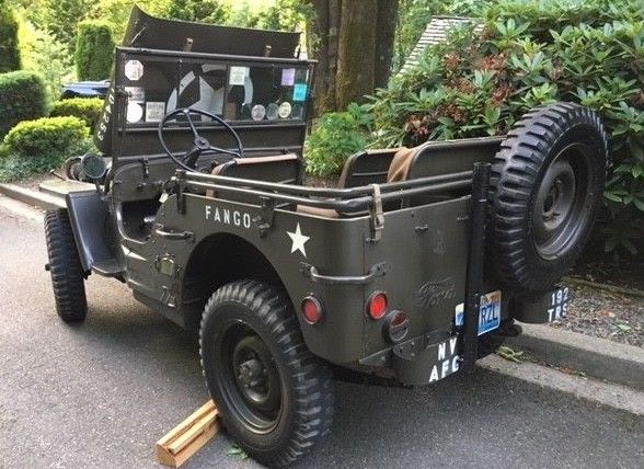 original 1942 Ford GPW WWII Army Jeep military
