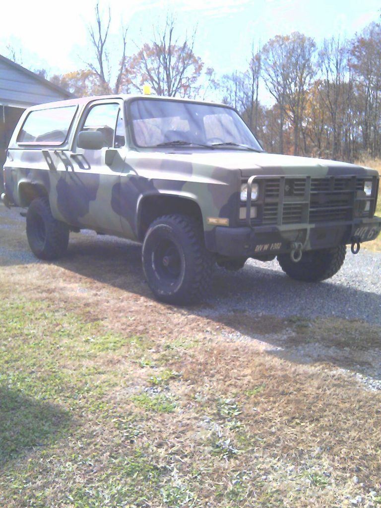 rust free 1986 Chevrolet Blazer military