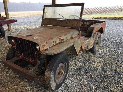 rusty 1942 Ford GPW military for sale