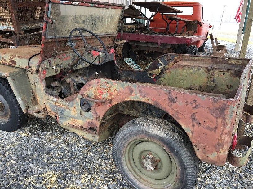rusty 1942 Ford GPW military