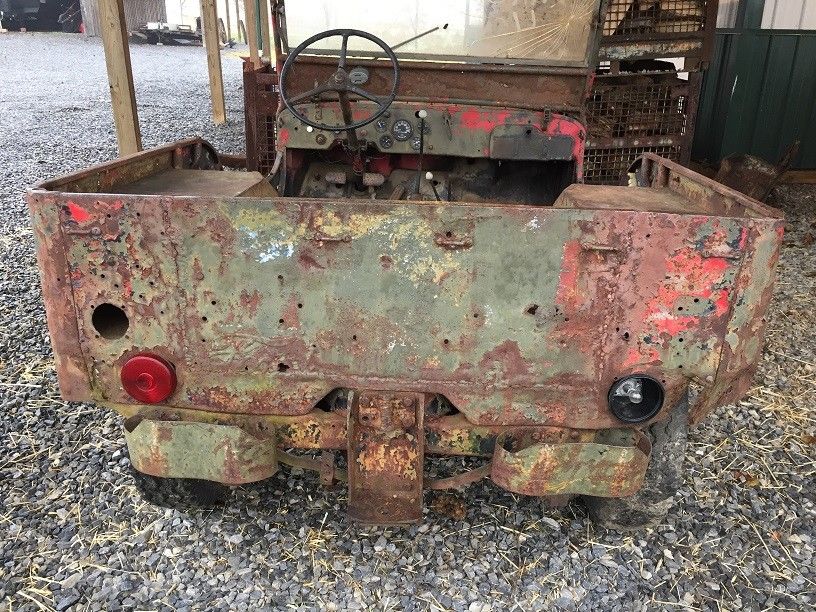 rusty 1942 Ford GPW military