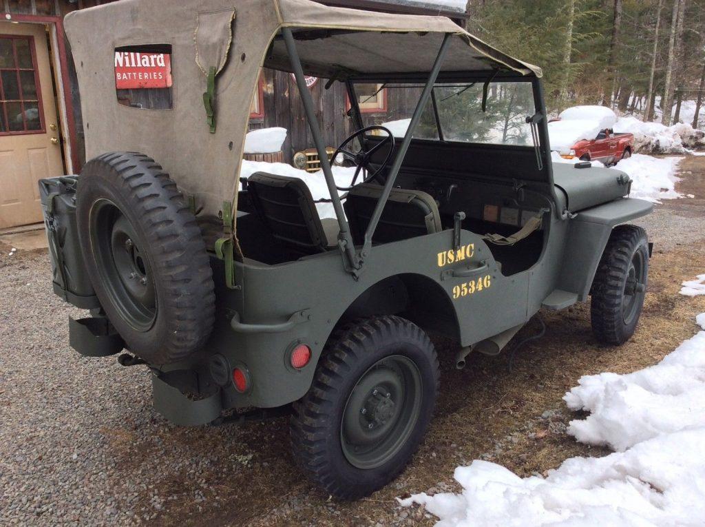 restored 1943 Ford GPW Military jeep willys military