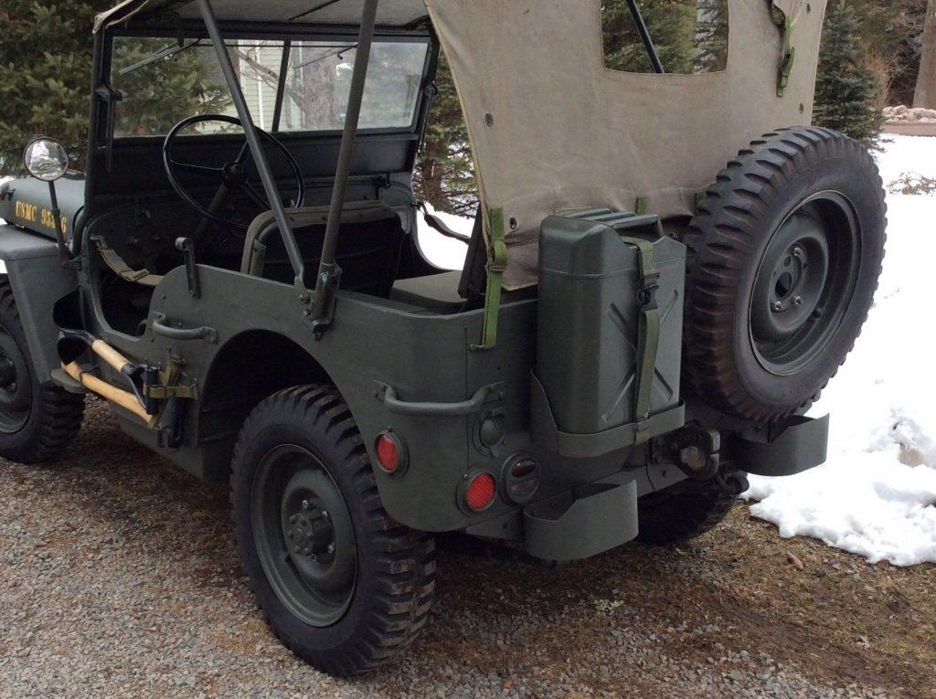 restored 1943 Ford GPW Military jeep willys military
