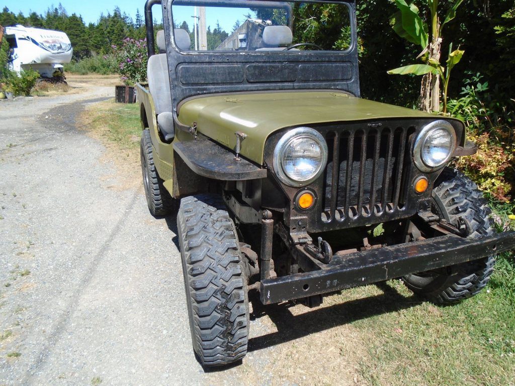 partially restored 1948 Willys CJ2A military