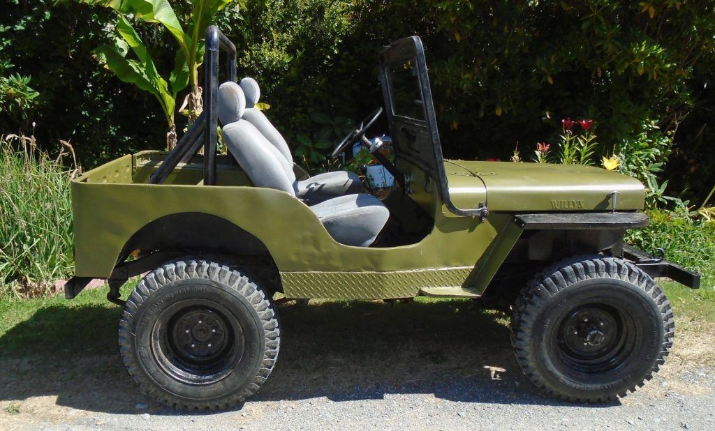 partially restored 1948 Willys CJ2A military