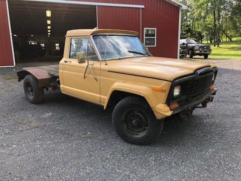 solid 1980 AMC Jeep flat bed pickup military for sale