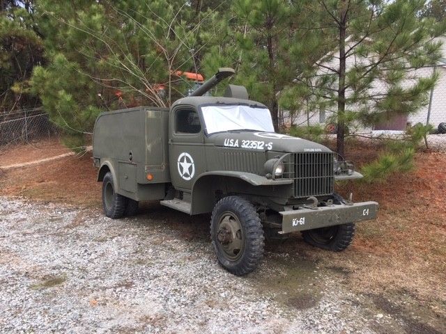 rare 1942 Chevrolet pole truck military