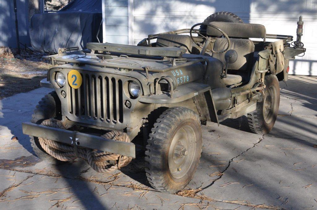 garaged 1942 GPW Military Jeep military