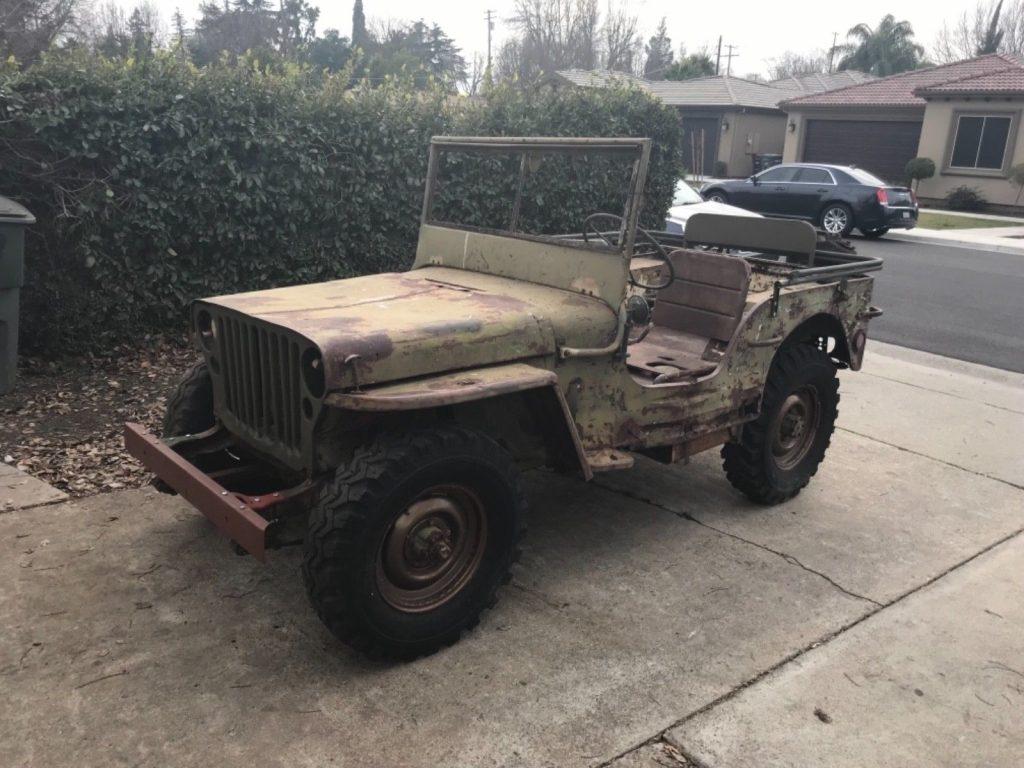 needs restoration 1943 Ford GPW Army Jeep military