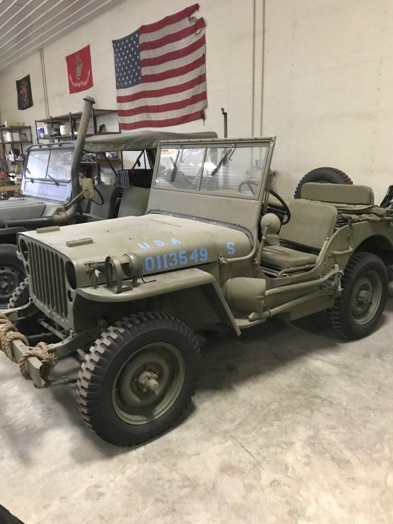 restored original WWII 1942 Ford Jeep GPW miluitary