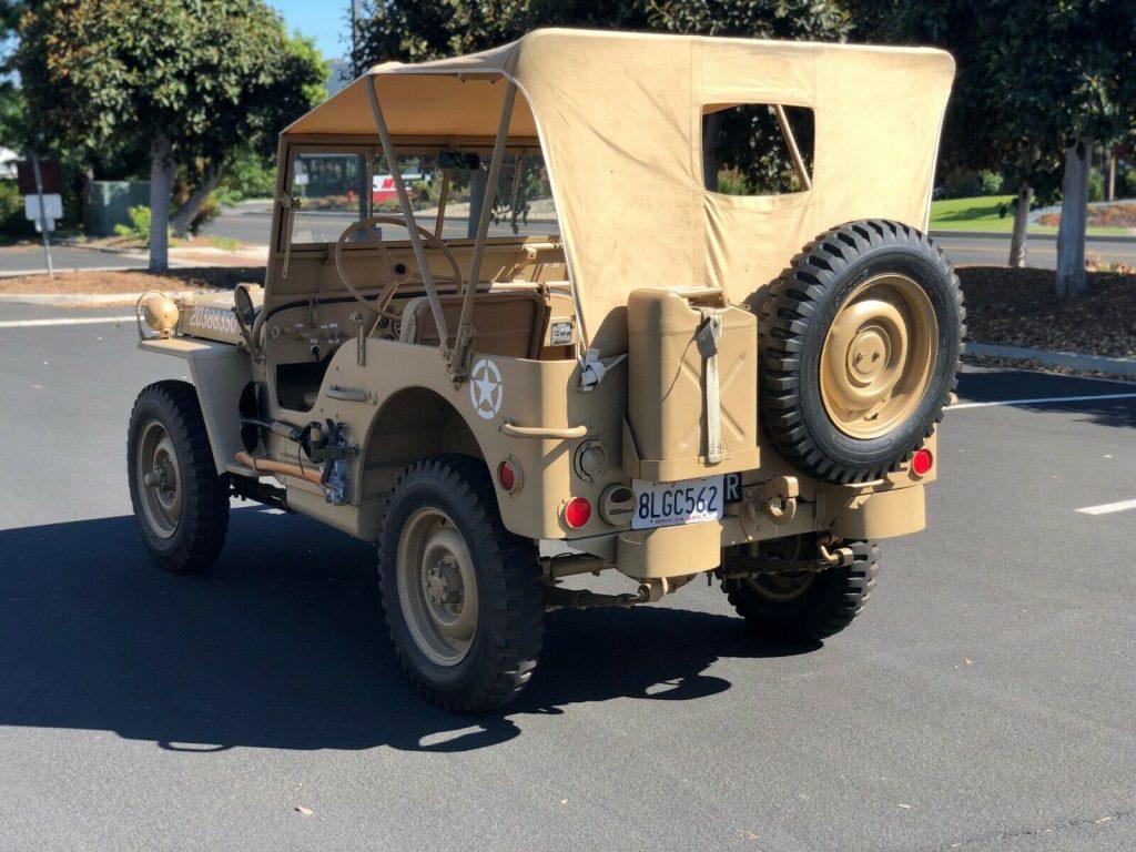 fully restored 1944 Willys mb jeep military