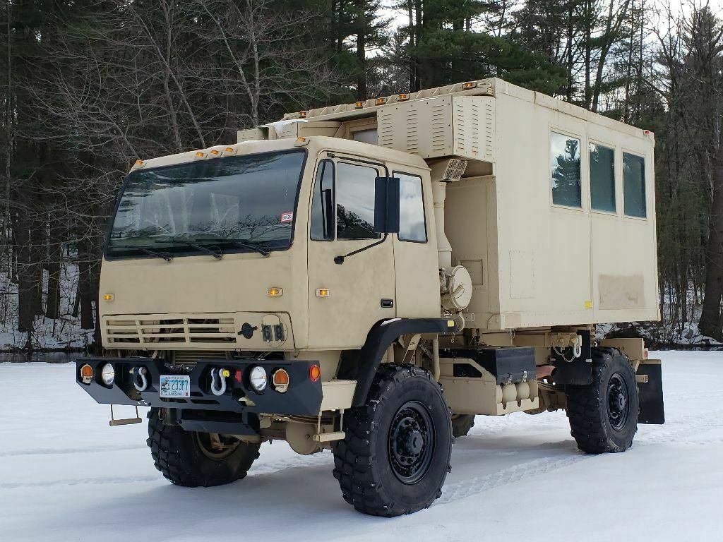 very low miles 1995 Stewart & Stevenson M1079 Camper/expeditionary military