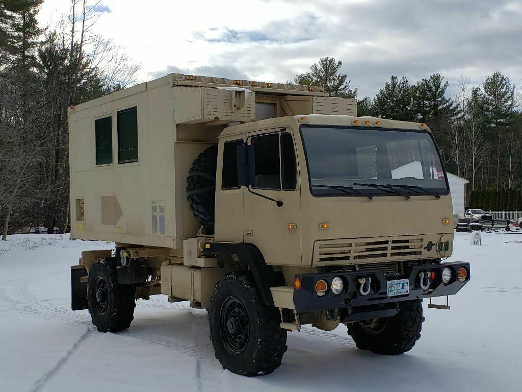 very low miles 1995 Stewart & Stevenson M1079 Camper/expeditionary military