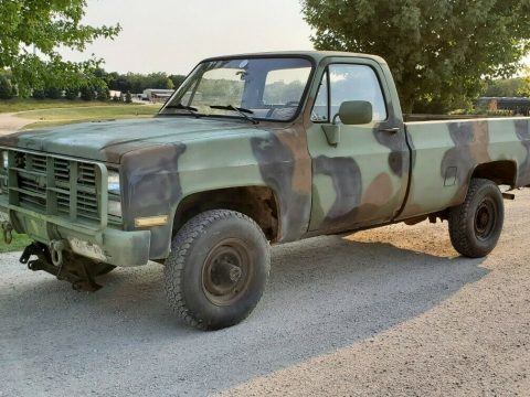 plow 1986 Chevrolet CUCV Square Body 1 Ton 4&#215;4 military for sale