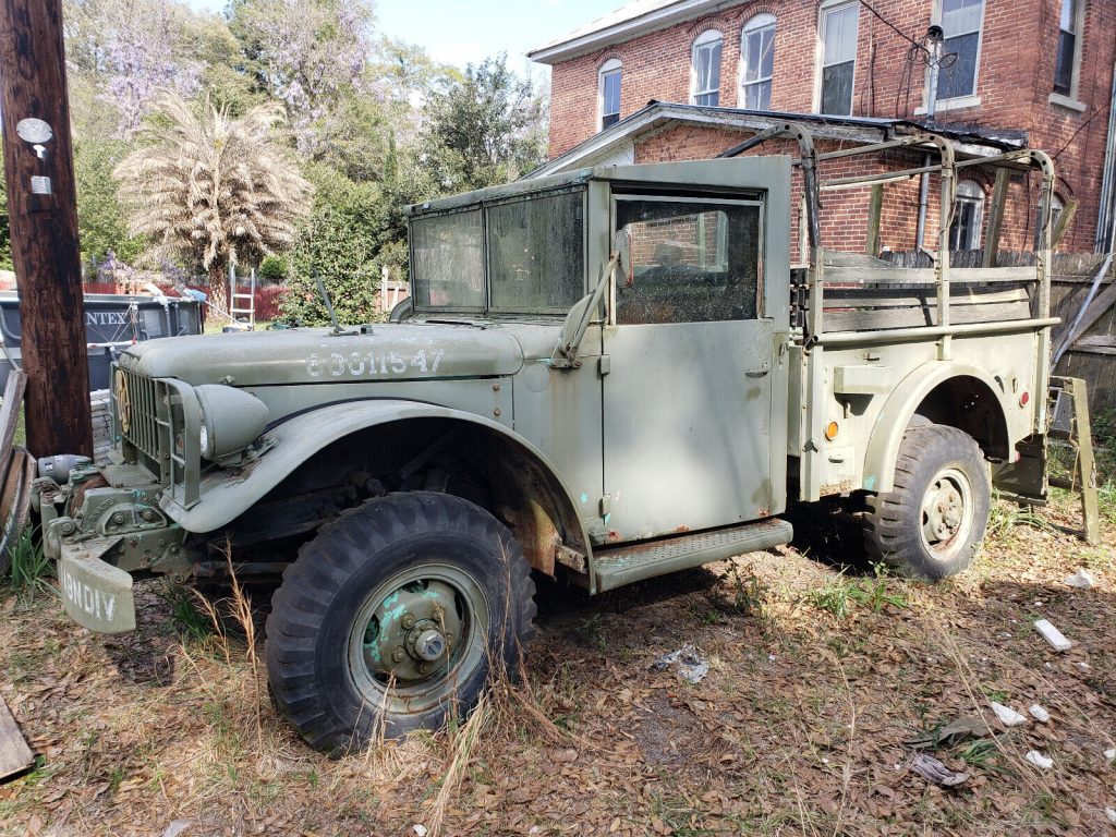 Military Vehicle,51 Dodge M37,troop Seats,braden Winch,all Original and Complete
