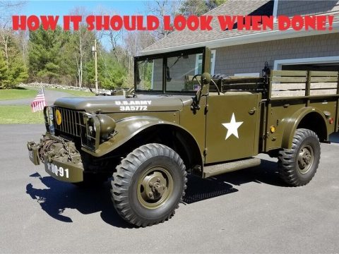1958 M37 Dodge Power Wagon Army Truck with Winch for sale