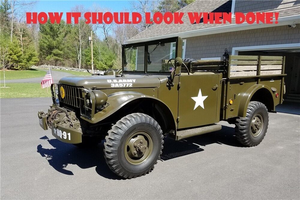 1958 M37 Dodge Power Wagon Army Truck with Winch