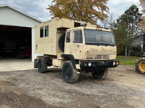1995 Stewart and Steveson M1079 Van Body 4&#215;4 Military Overland Camper Truck for sale
