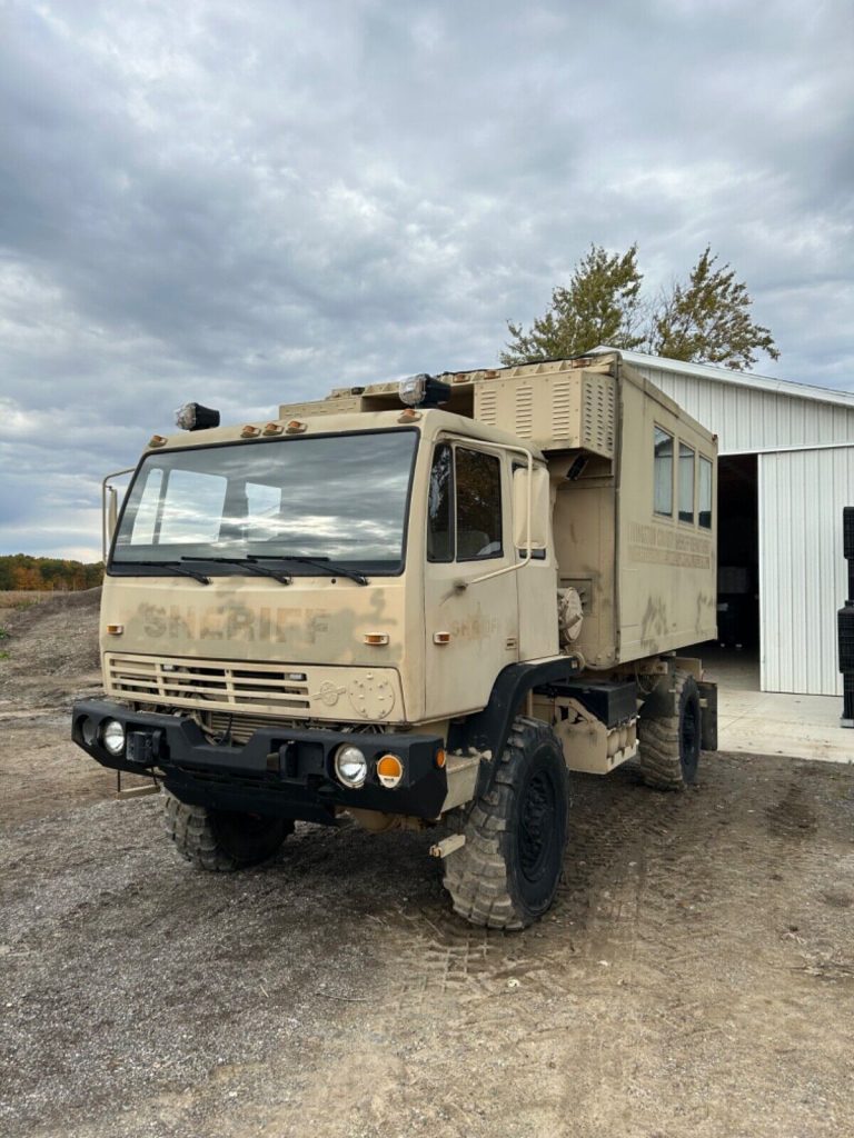 1995 Stewart and Steveson M1079 Van Body 4×4 Military Overland Camper Truck