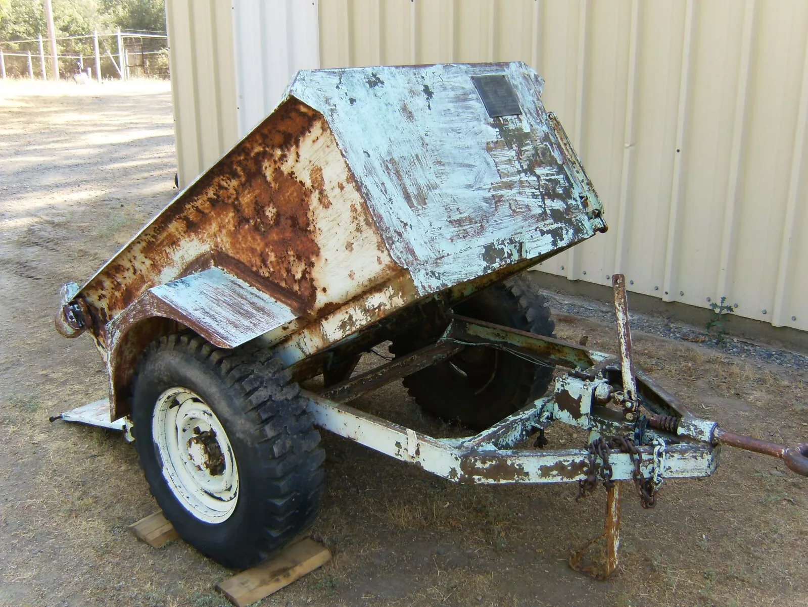 1943 Military Converto 1/2 Ton Dump Trailer. Fresh Barn Find. Check all Pics