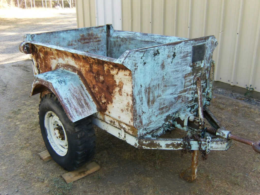 1943 Military Converto 1/2 Ton Dump Trailer. Fresh Barn Find. Check all Pics