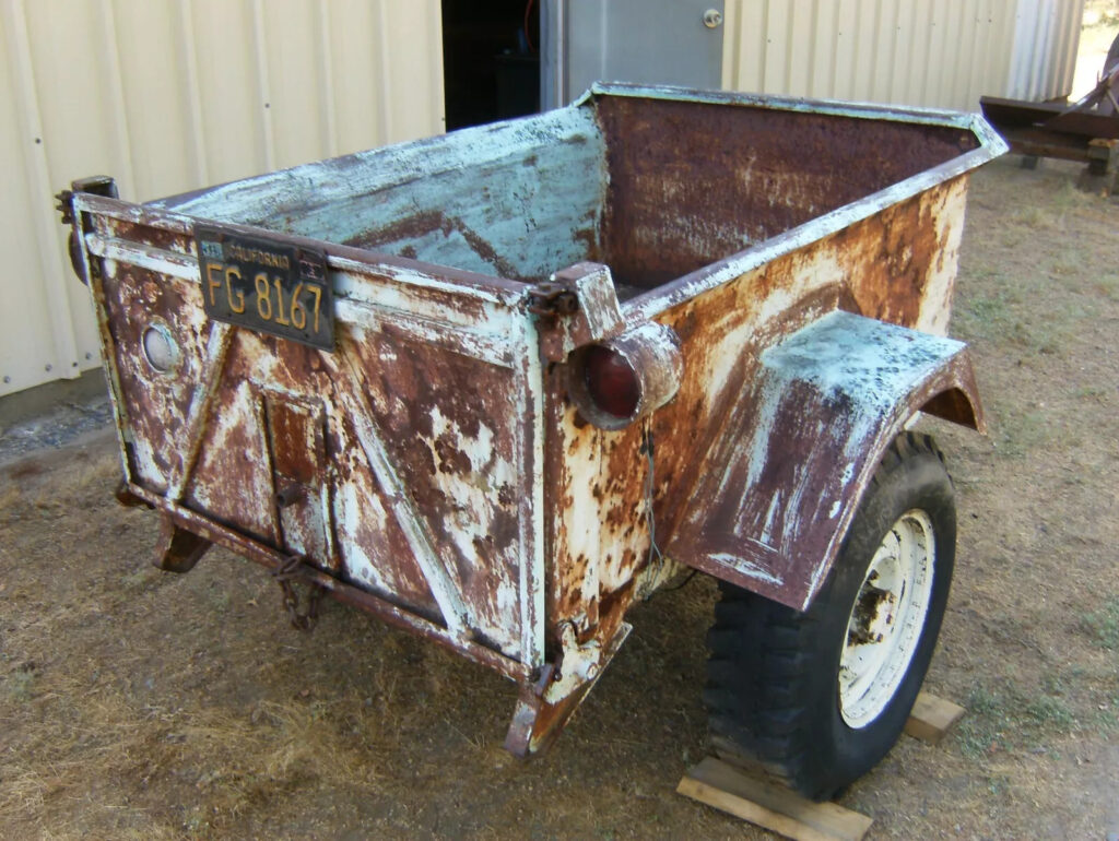 1943 Military Converto 1/2 Ton Dump Trailer. Fresh Barn Find. Check all Pics