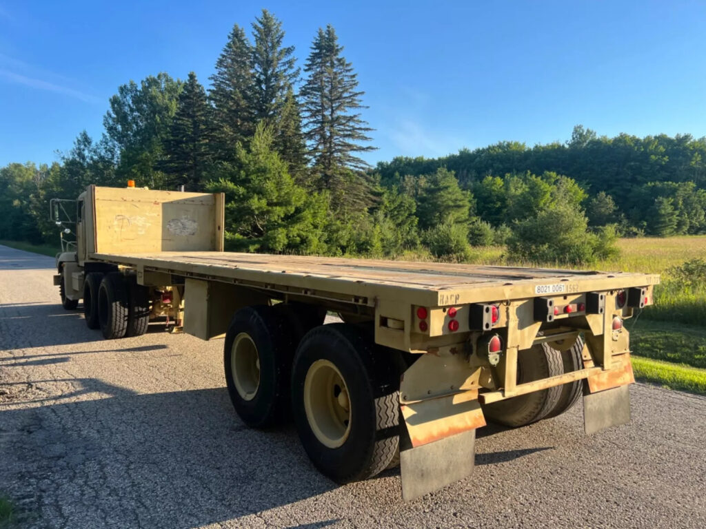 1992 Freightliner M915a2 Semi Tractor with M871 30’ Flatbed Trailer – Diesel