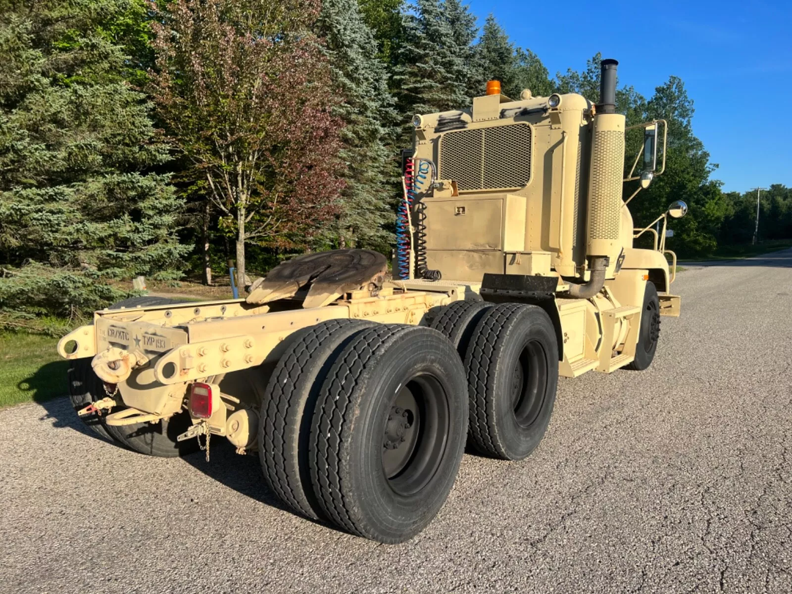 1992 Freightliner M915a2 Semi Tractor with M871 30’ Flatbed Trailer – Diesel