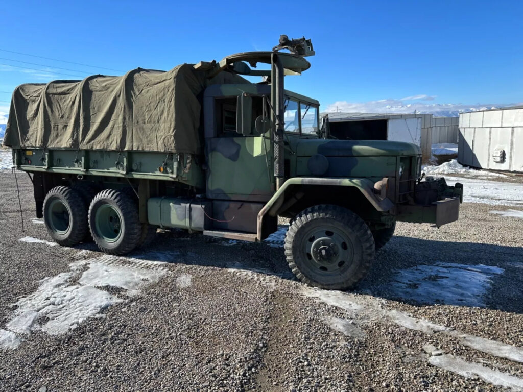 M35 A2C 2 1/2 Ton Cargo W/winch Hd Cab Air Shift Transfer W M105 1 trlr