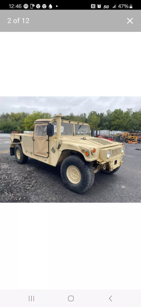 Military Hmmwv M1113 6.5 Turbo Diesel 4×4-Road Legal and Inspected