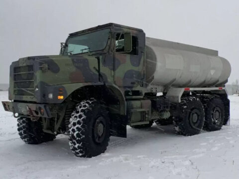 2002 Oshkosh MK23 MTVR 6&#215;6 Water Truck 2800 Gallon Tank Spray Farm Diesel for sale