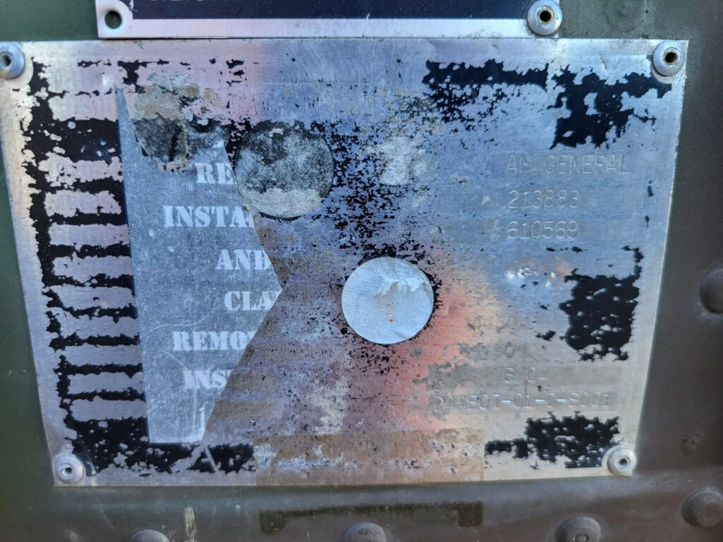 2005 M1123 Hmmwv