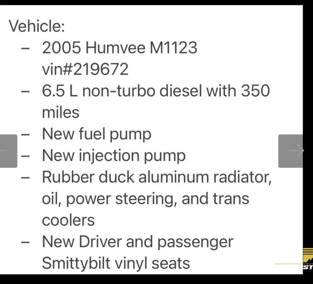 .ultimate Overlander 2005 Hummer Humvee M1123expedition Adventure Vehicletrailer