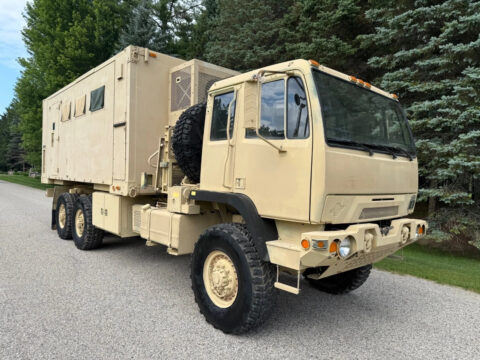 2008 Stewart &amp; Stevenson M1087a1r 6×6 Expandable Van Military Truck Diesel RARE for sale