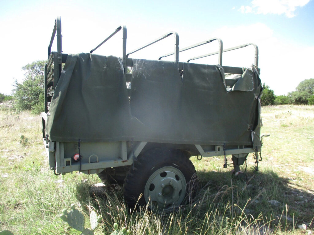 Used 1967 M105a2 Military Trailer, Excellent Cond Poor Canvas