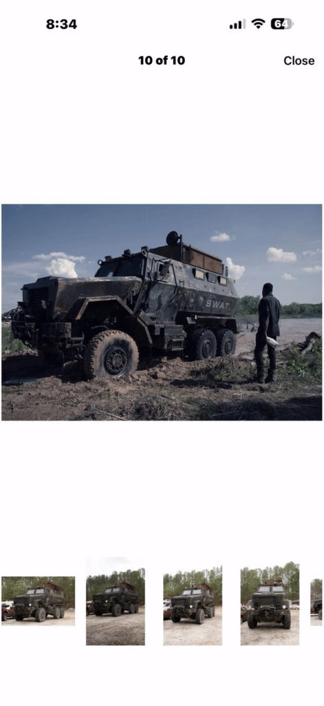 Mrap, C -MTV 6X6 Armored “cau23000 NS. No. “2355-01-1660” Registered “prop”