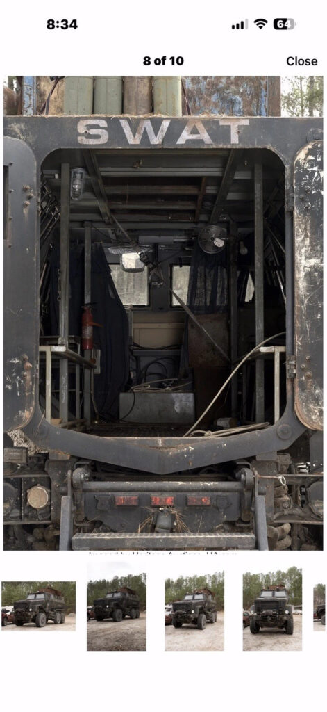 Mrap, C -MTV 6X6 Armored “cau23000 NS. No. “2355-01-1660” Registered “prop”