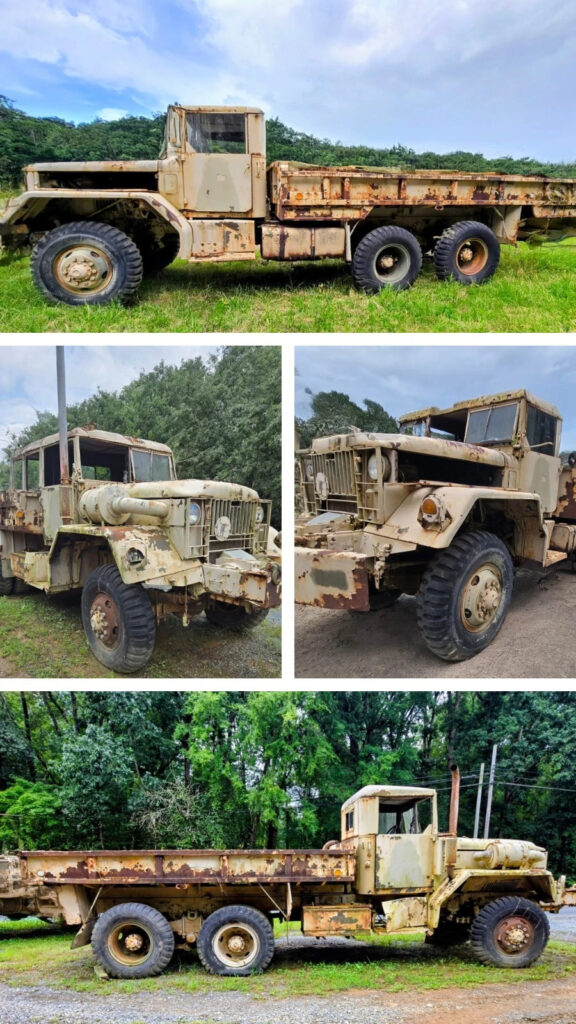 M35a2 2 1/2 Ton, Six Cylinder Multi-Fuel Turbo Cargo Truck, 5 Speed Overdrive