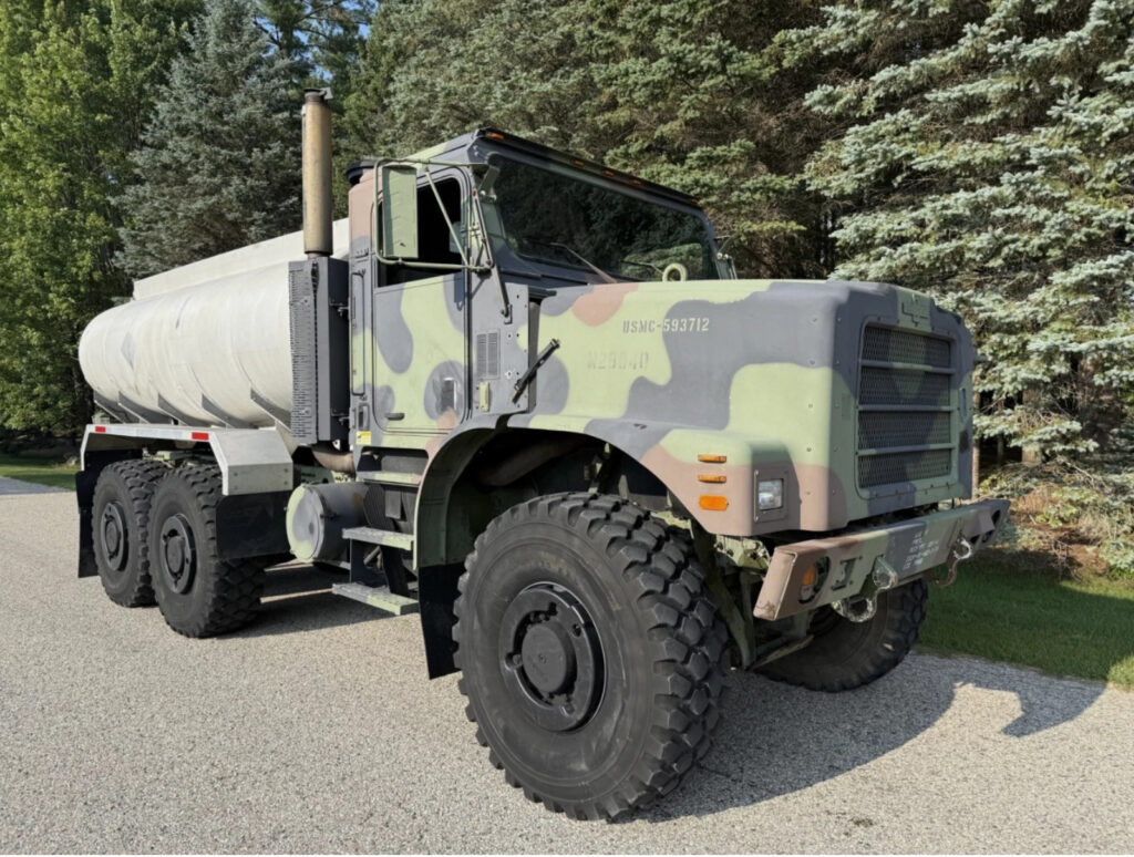 2002 Oshkosh MK23 MTVR 7 ton Water Truck 6×6 Off Road Military Tanker Cat C12