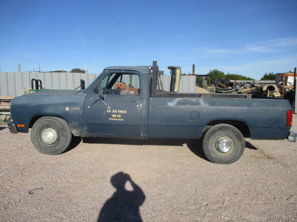 1989 1st Gen Dodge D250 3/4-Ton Pickup Truck, Ex- USAF Air Force, Runs Good, V8