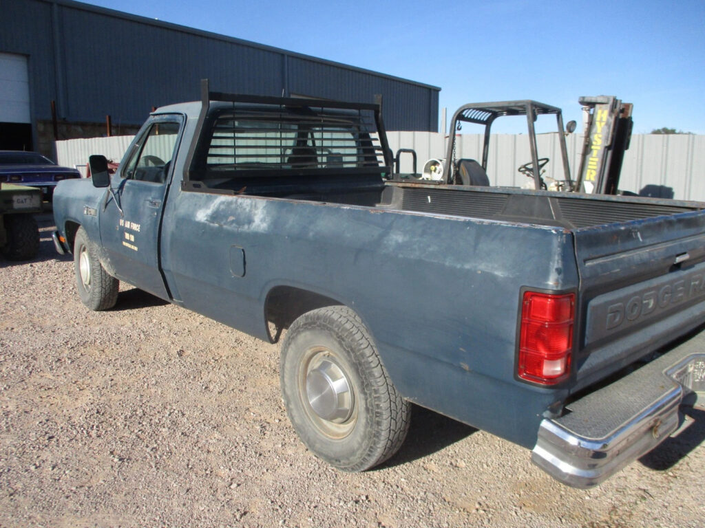 1989 1st Gen Dodge D250 3/4-Ton Pickup Truck, Ex- USAF Air Force, Runs Good, V8