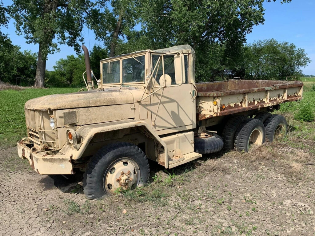 US Military Cargo Truck 6 Wheel Drive Army Duce & Half Sold For Parts No R