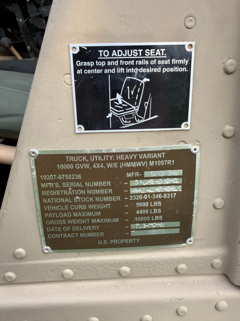 2006 Am General Humvee M998 H1 Hummer Exceptional Condition